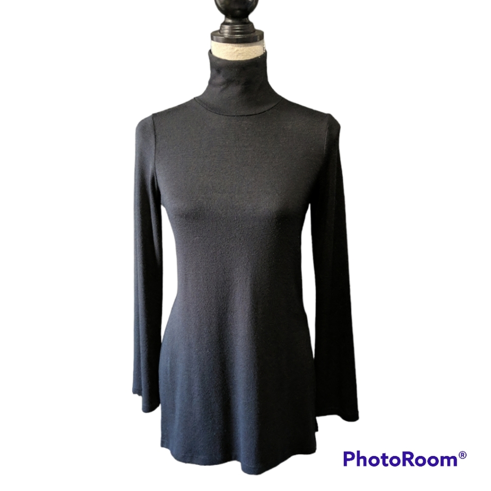 Wilfred Black Turtleneck Sweater Dress XS